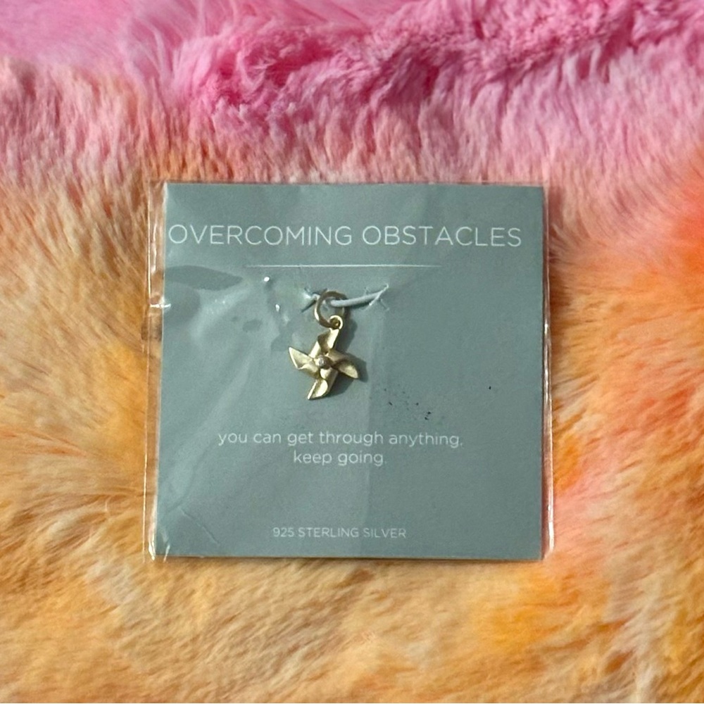 Origami Owl Gold Pinwheel Pendant CORE RETIRED